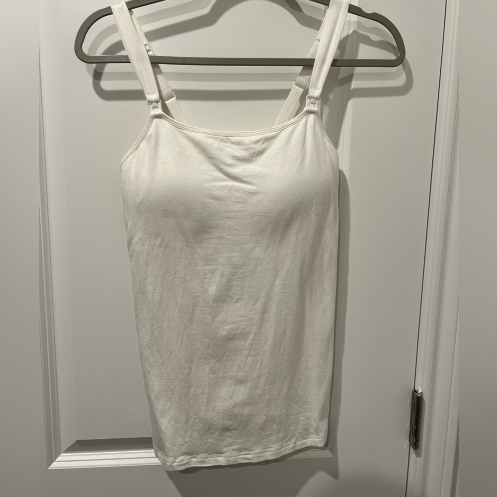 Kindred Braverly Signature Cotton Nursing & Maternity Tank | White - Medium